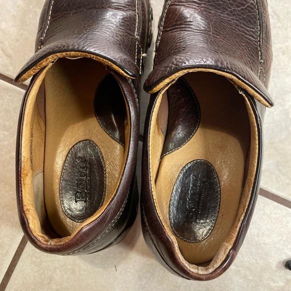 Born Slip On Bellow Ankle Boot Loafer Size 9.5 Men Brown Pebbled Leather Opanka main image 8